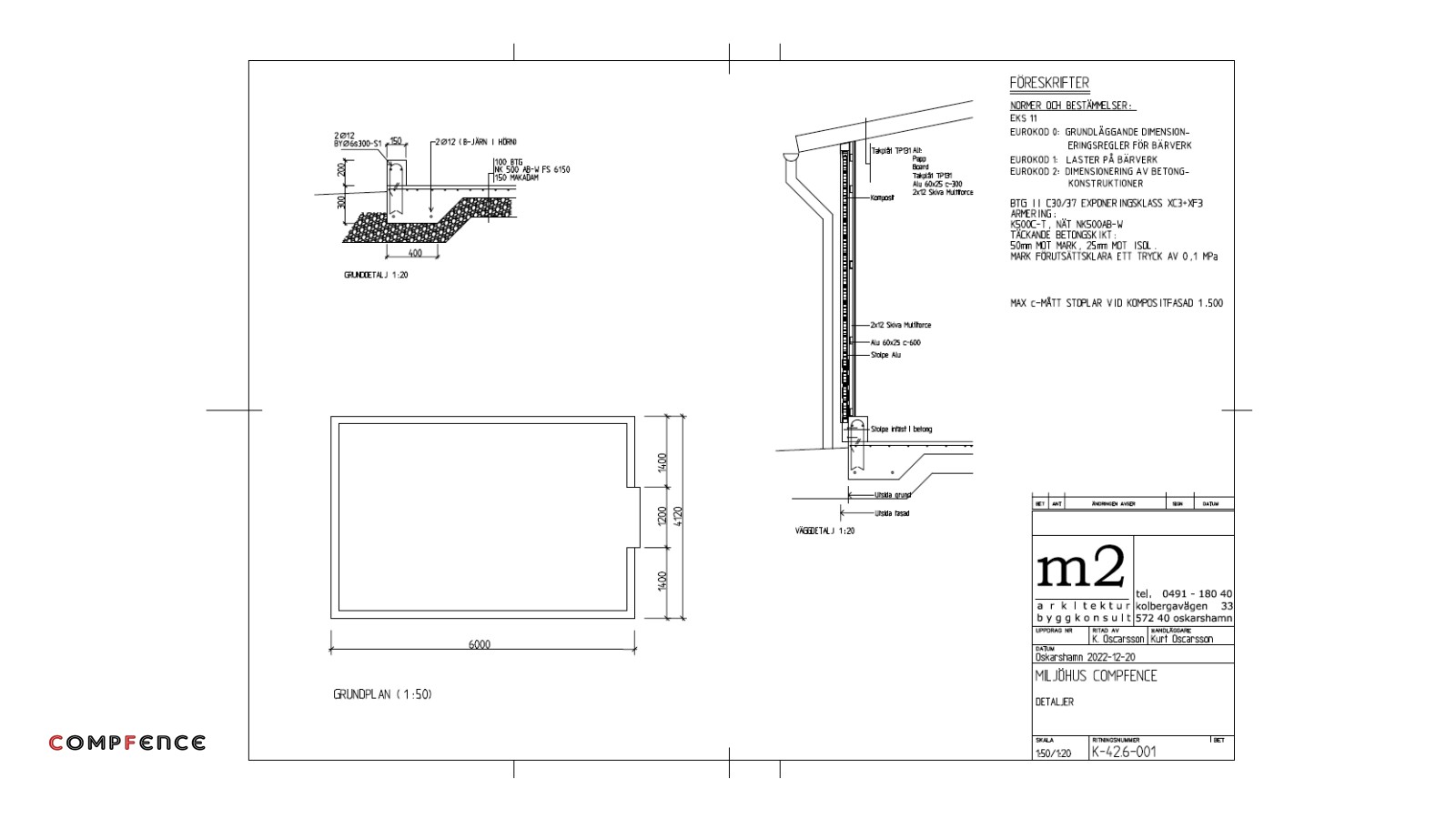 Tekniske tegninger til miljøhuse og genbrugshuse